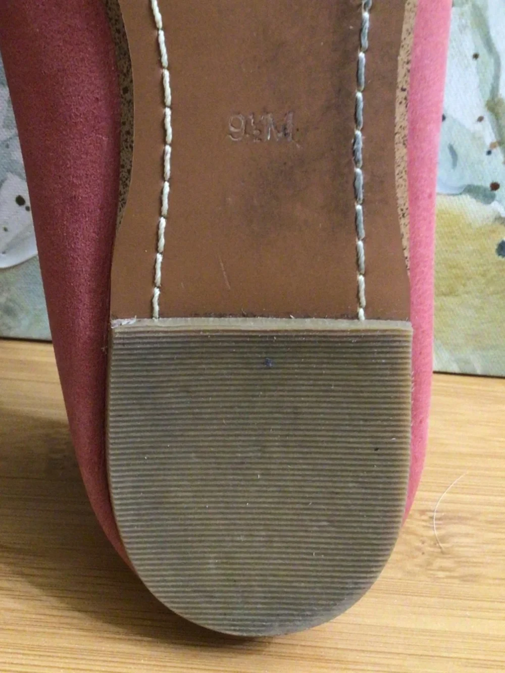Latigo Leather Shoes Women's Leather Bettie Flats Ballet Size 9,5